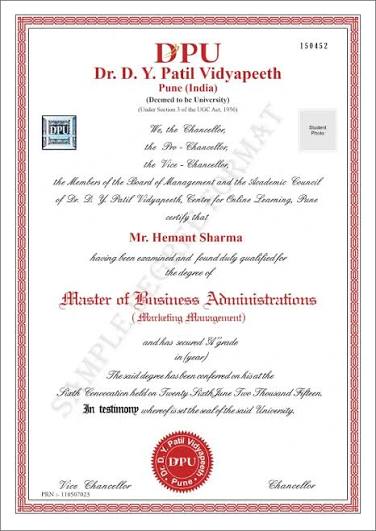 Dr. D. Y. Patil Vidyapeeth / DPU Online campus